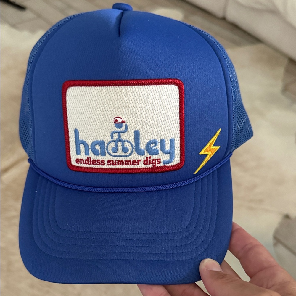 Endless Summer Digs Trucker Hat with Yellow Lightning Patch
